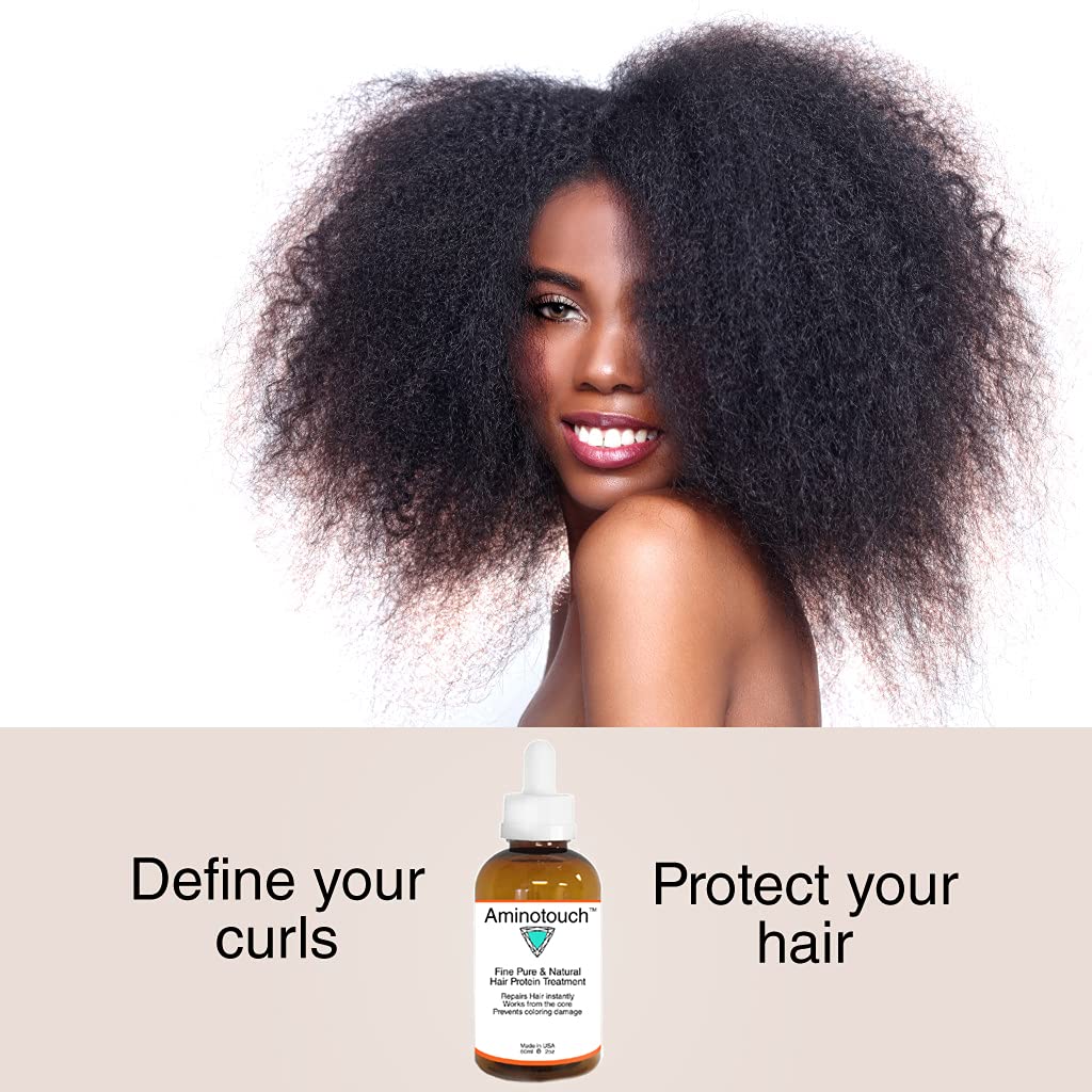 Aminotouch Natural PURE PROTEIN TREATMENT Instant Rescue Shot Grow Long Hair Repair Damage Split Ends, Strengthen Weak Hair, Collagen Filler Keratin Repair that Works From the Core (Reg)