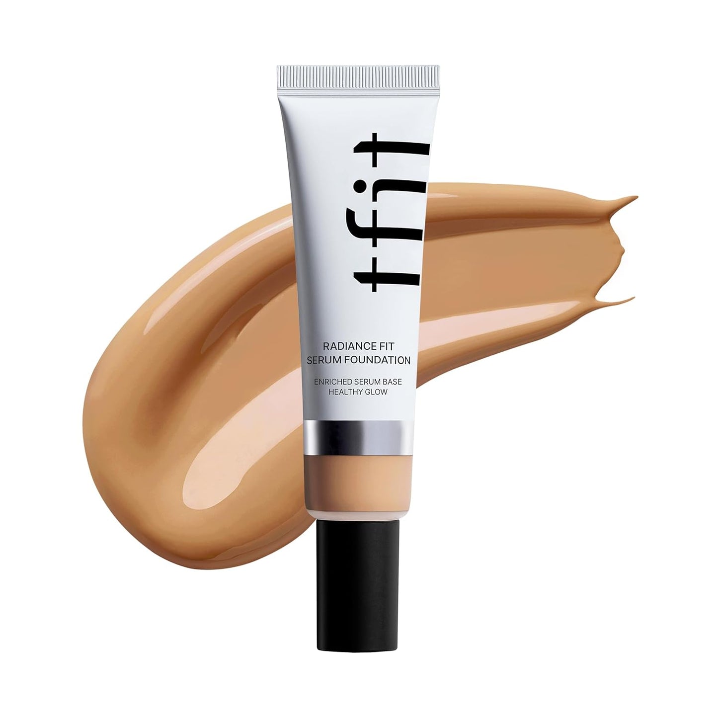TFIT Radiance Fit Serum Foundation - Flawless Coverage, Dewy finish, Long-lasting Waterproof and sweatproof,Lightweight,Creamy Natural,1.05 Oz. (N4.5 Camel, 1.05 Oz.)
