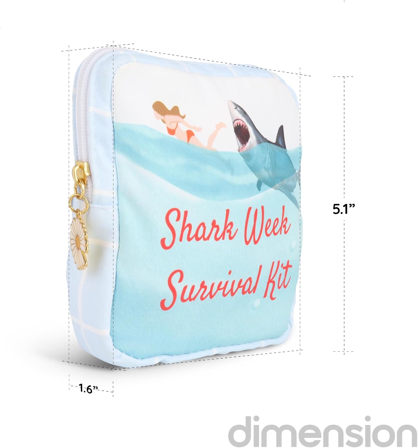 Primo Lines Period Bag - Sanitary Napkin Holder, Waterproof Pad Pouch & Tampon Organizer for Purse & Travel