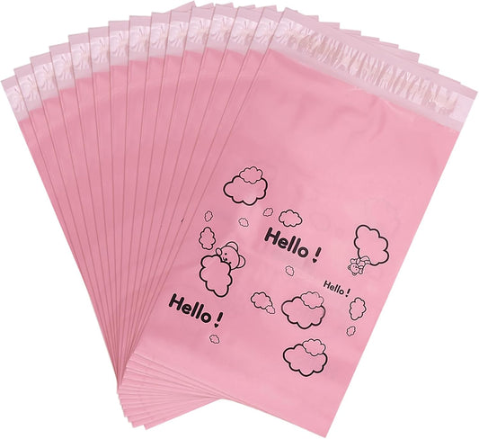 Cute Pink Sanitary Pad Disposal Bags - Pack of 200, 7x12inches Opaque Feminine Hygiene Disposal Bags for Tampons, Liners