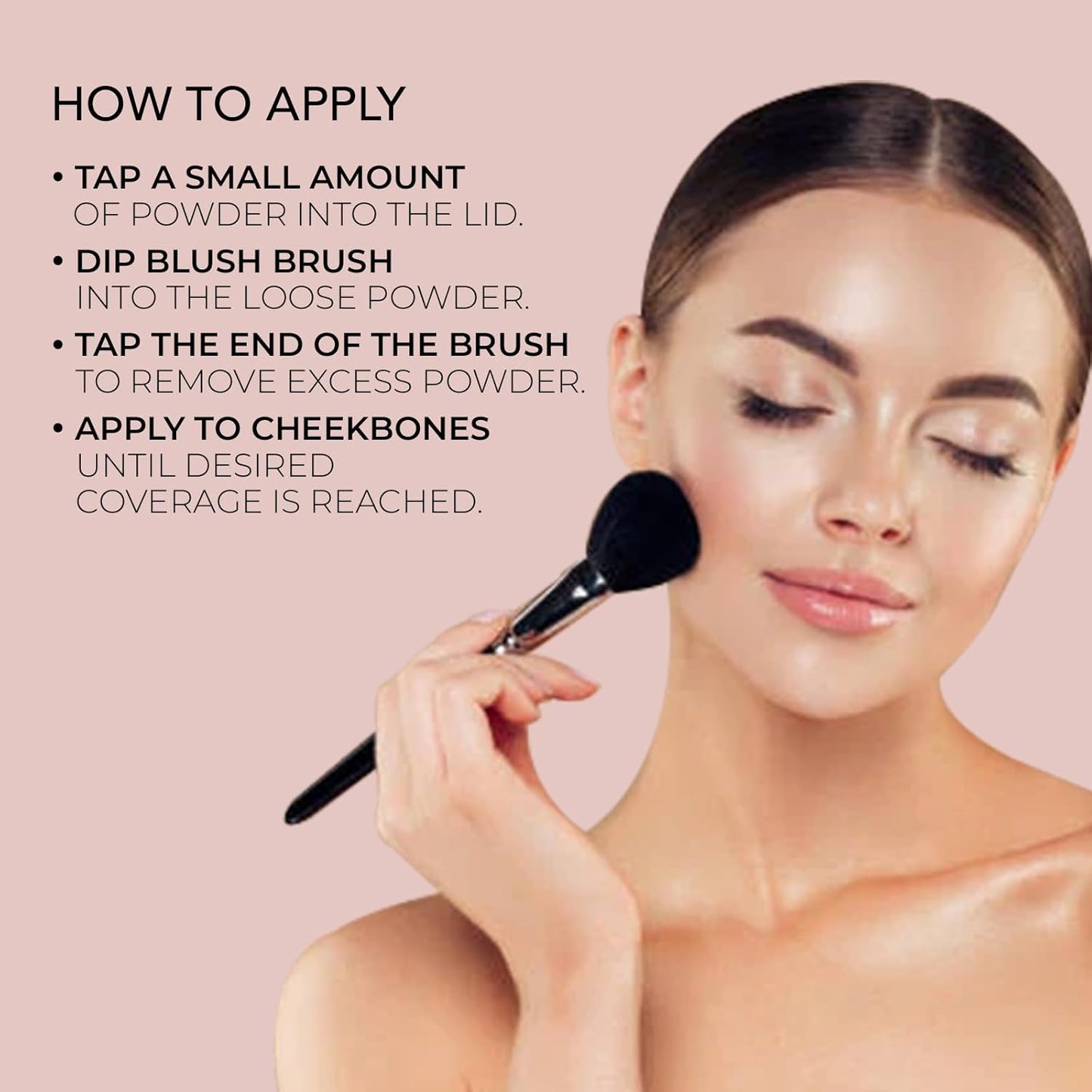 Bellapierre Mineral Blush – Loose Powder Blush, Lightweight Cheek Color, Warm Dewy Finish, Talc-Free, Hypoallergenic & Non-Toxic – 0.3 oz – Amaretto