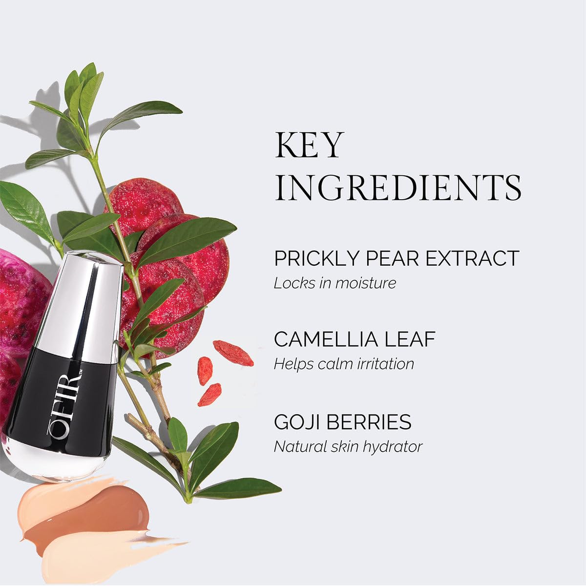 OFIR Skin Satin Medium Coverage Foundation | Buildable, Non-Creasing Finish | Vegan, Cruelty-Free, Paraben-Free Makeup | Blue Light Protection | 1 FL OZ 1 FL OZ (Cocoa - Deep Neutral)