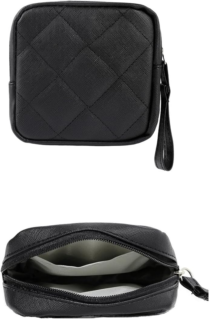 2PCS Sanitary Napkin Storage Bag,Period Pouch Tampon Bag Tampon Holder for Purse Period Pads Portable Period Kit Bag for Girls Women Multifunctional Pouch Small Change Bag Tampons Bulk Hygiene Bag