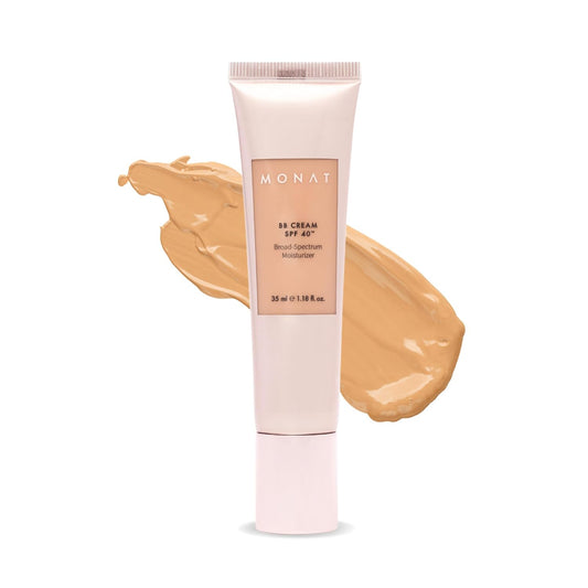 Monat BB Cream SPF 40 - Vanilla Broad-Spectrum Moisturizer, Lightweight Tinted Coverage, Fragrance-Free, 35ml/1.18 fl. oz.