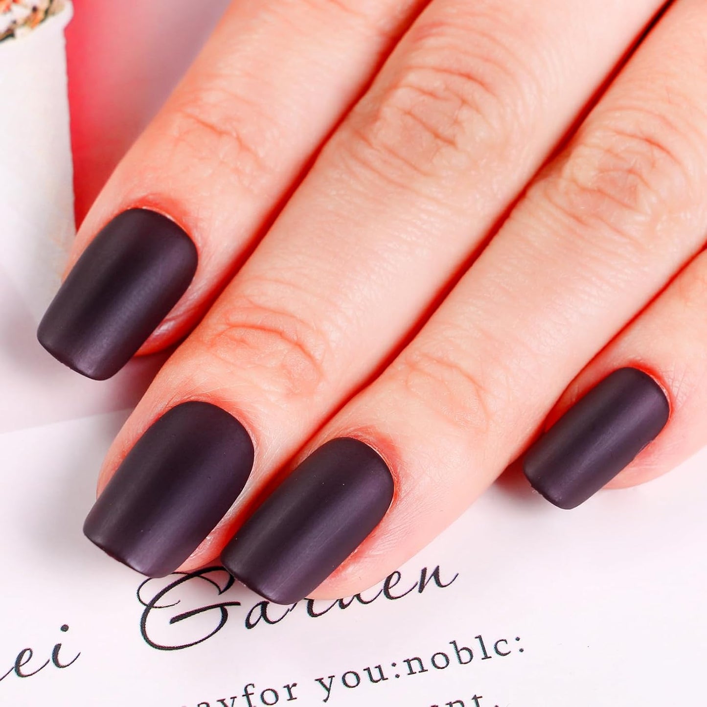 Matte Nail Polish Quick Dry Nail Lacquer for Nail Art Varnish, Mist Effect Matte Finish Velvet Nail Polish, 0.35 fl oz (Chocolate-21, 10 ML)