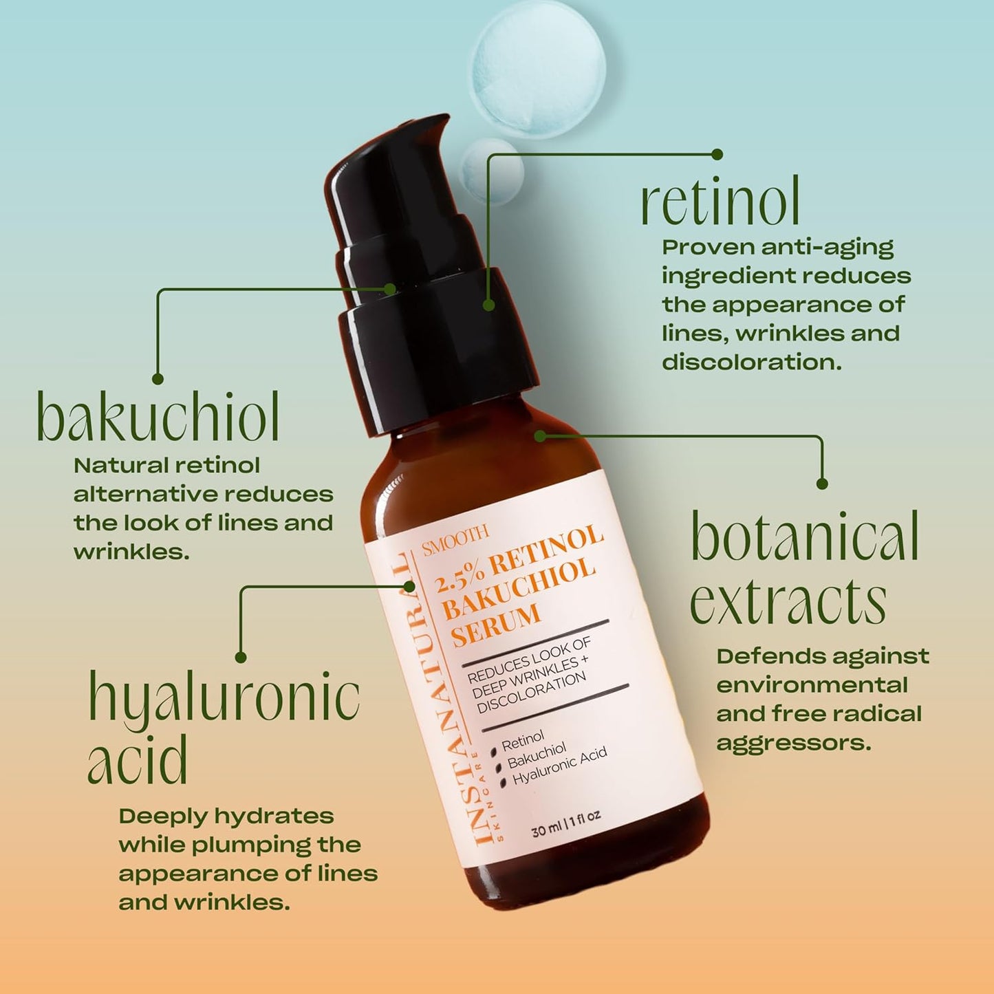 InstaNatural Face Serum (Serum Bakuchiol)
