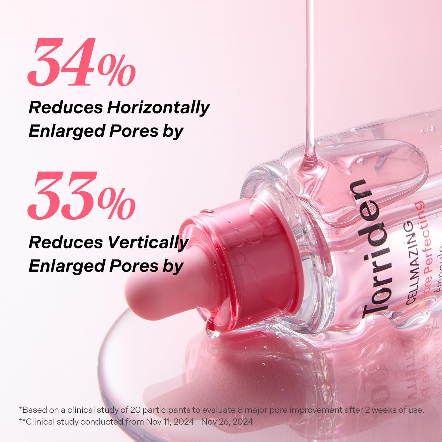 Torriden CELLMAZING Pore Perfecting Ampoule 30ml (1.01 fl.oz.) | Improving Skin Elasticity | 5D Collagen, Peptide Complex, PHA, LHA | Korean Facial Serum, Korean Skin Care