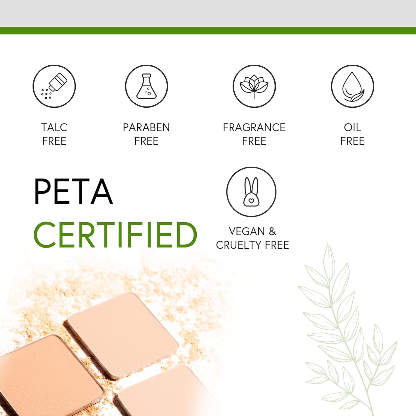 Honeybee Gardens Pressed Mineral Powder Foundation Refill, Montego, Warm Tan Neutral Shade, Adjustable Coverage, Natural Finish, With Botanical Extracts And Vitamin E, 7.5g