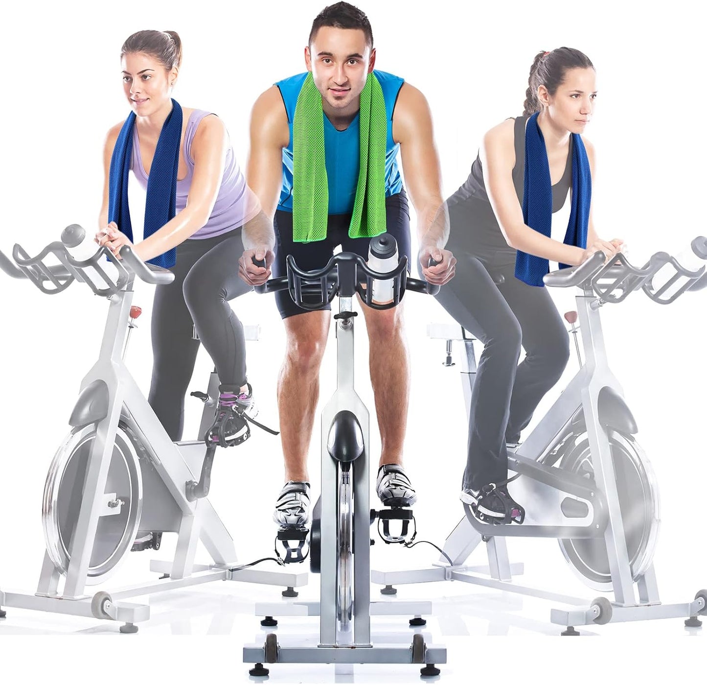 Hosuly 30 Pack Cooling Towels, 40"x12" Ice Breathable Soft Chilly Sweat Rag Microfiber Workout Rags for Gym Cooling Towels for Neck and Face for Yoga Golf Sport Running