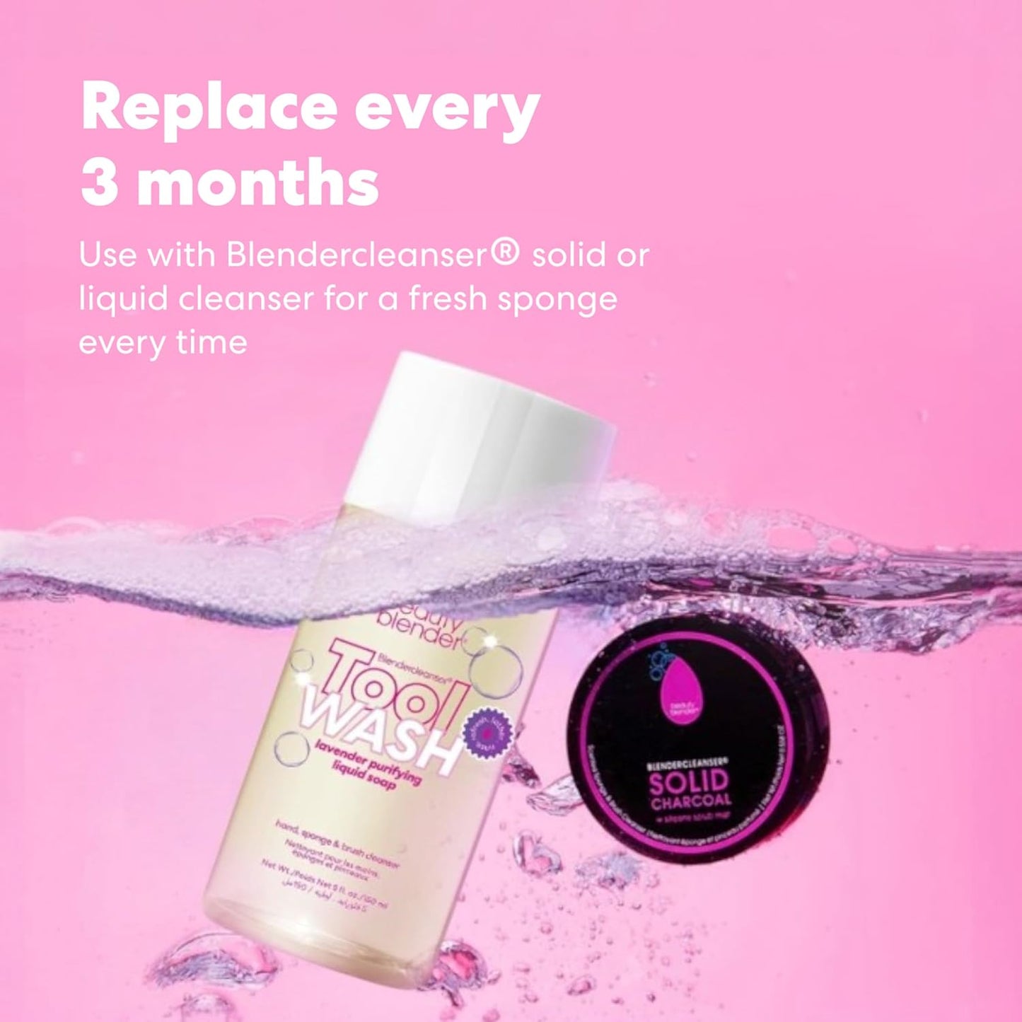 Beautyblender® | Original Pink + Nude Beauty Blender 2-Piece Bundle for Blending Foundations, Powders, and Creams, Super-Soft Foam for Streak-Free Application, Made in the USA, Reusable, Washable