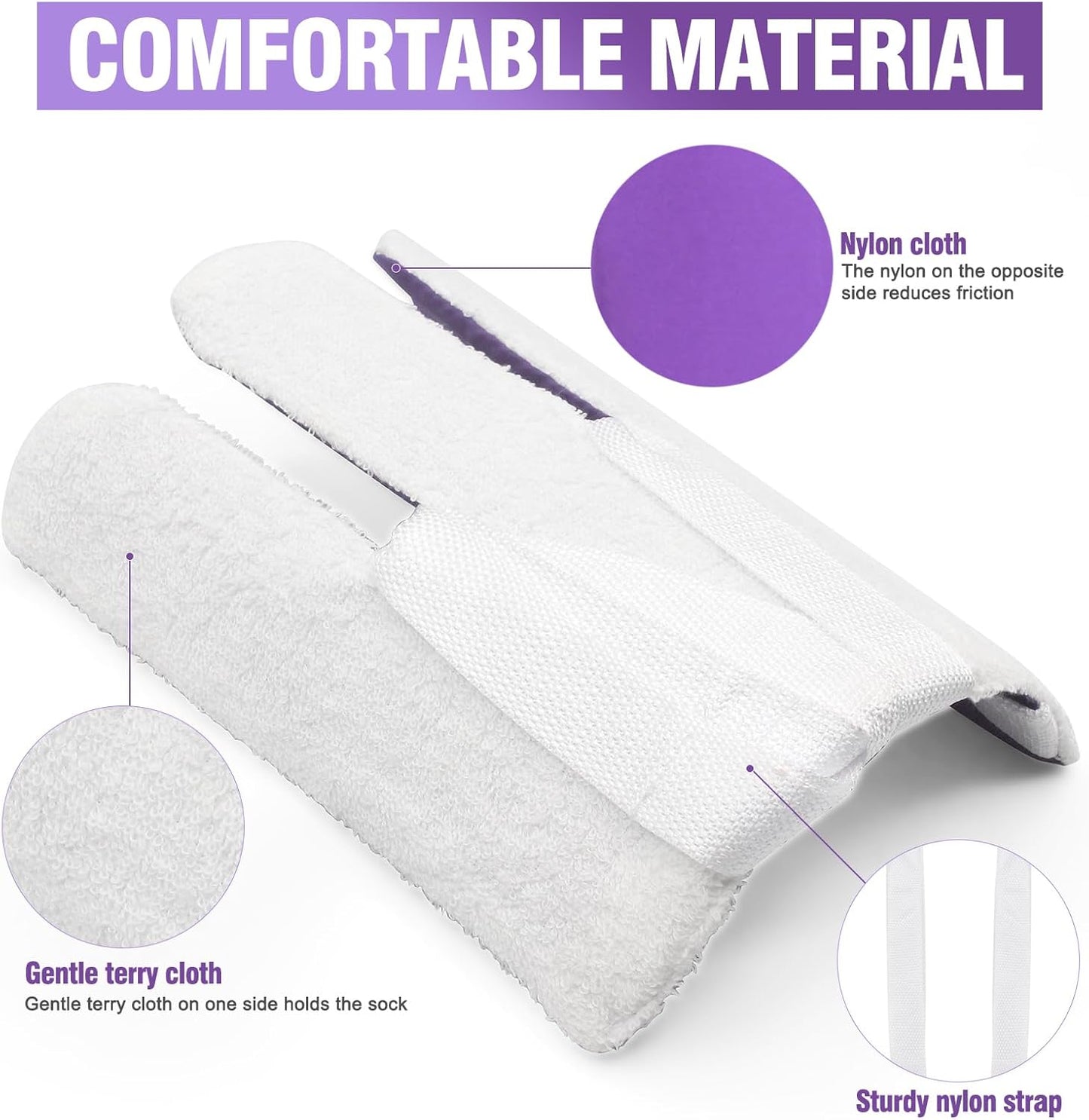 Sock Aid, Sock Helpers to Put on Your Socks for Seniors, Disabled, Pregnancy, Assist Device for Elderly, Tool Aide Puller Easy on and Off with No Bending(Purple)