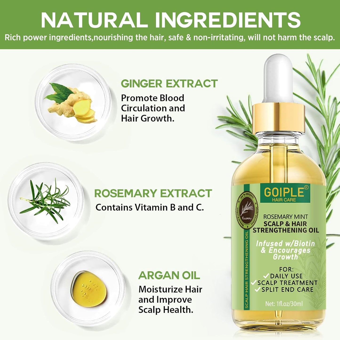 Rosemary Scalp Exfoliator & Clarifying Shampoo Scalp Scrub - 3-in-1 Scalp Treatment with Mint Oil Hair Treatment to Clarify and Remove Build Up - Silicone Scalp Massager Rosemary Oil for Hair Growth