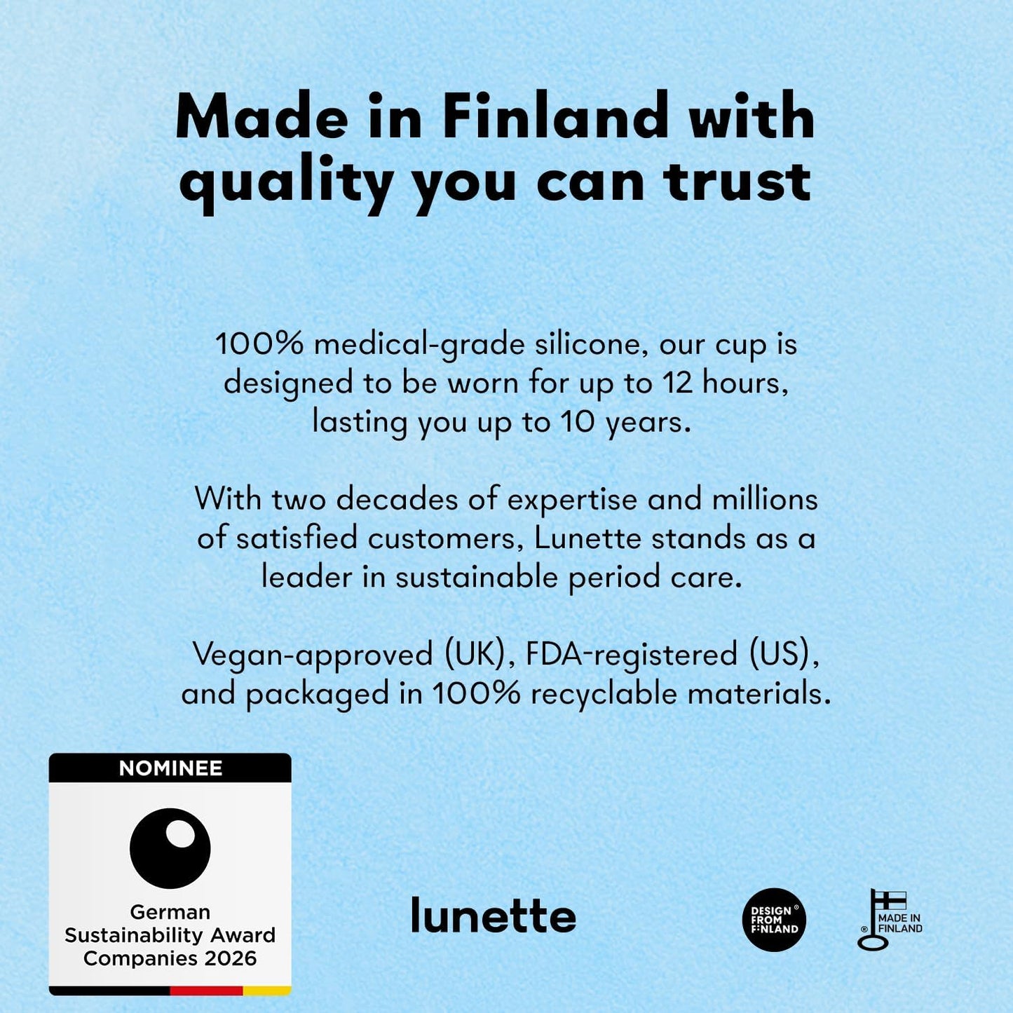 Lunette Menstrual Cup – Best Reusable Period Cup – Wear for 12 Hours and Reuse up to 10 Years, Pink Size 2 for Moderate to Heavy Flow