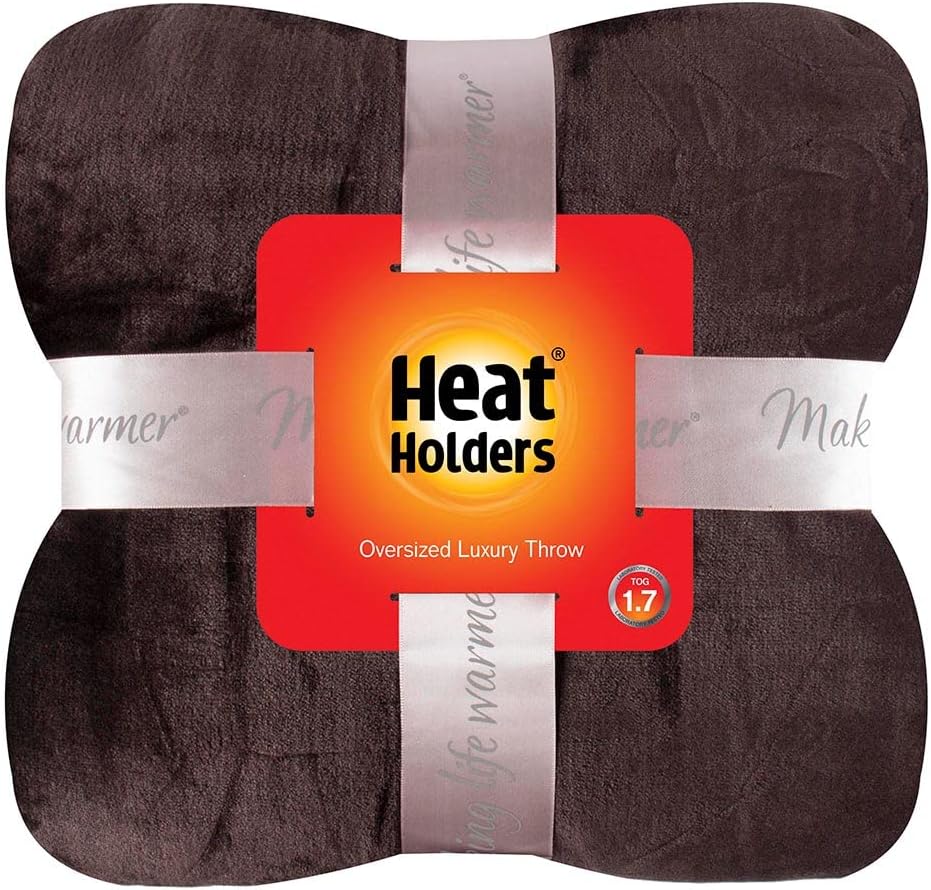 HEAT HOLDERS Oversized Throw/Blanket - Warm and Luxuriously Soft Fur-Like Fleece - Ideal for Bed, Sofa, Travel and Gifts | Moon Rock