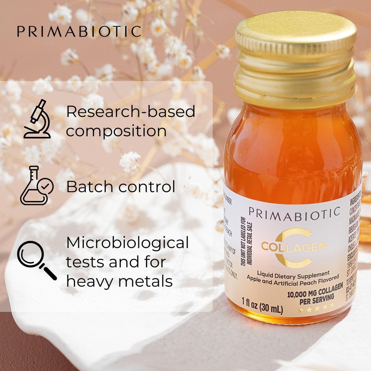 Liquid Collagen - High Collagen Content [10,000 Mg] Per Serving - Hydrolyzed Collagen and 12 Vitamins - Gluten Free- 900 Ml - Pack of 30 Bottles x 30 Ml (1)