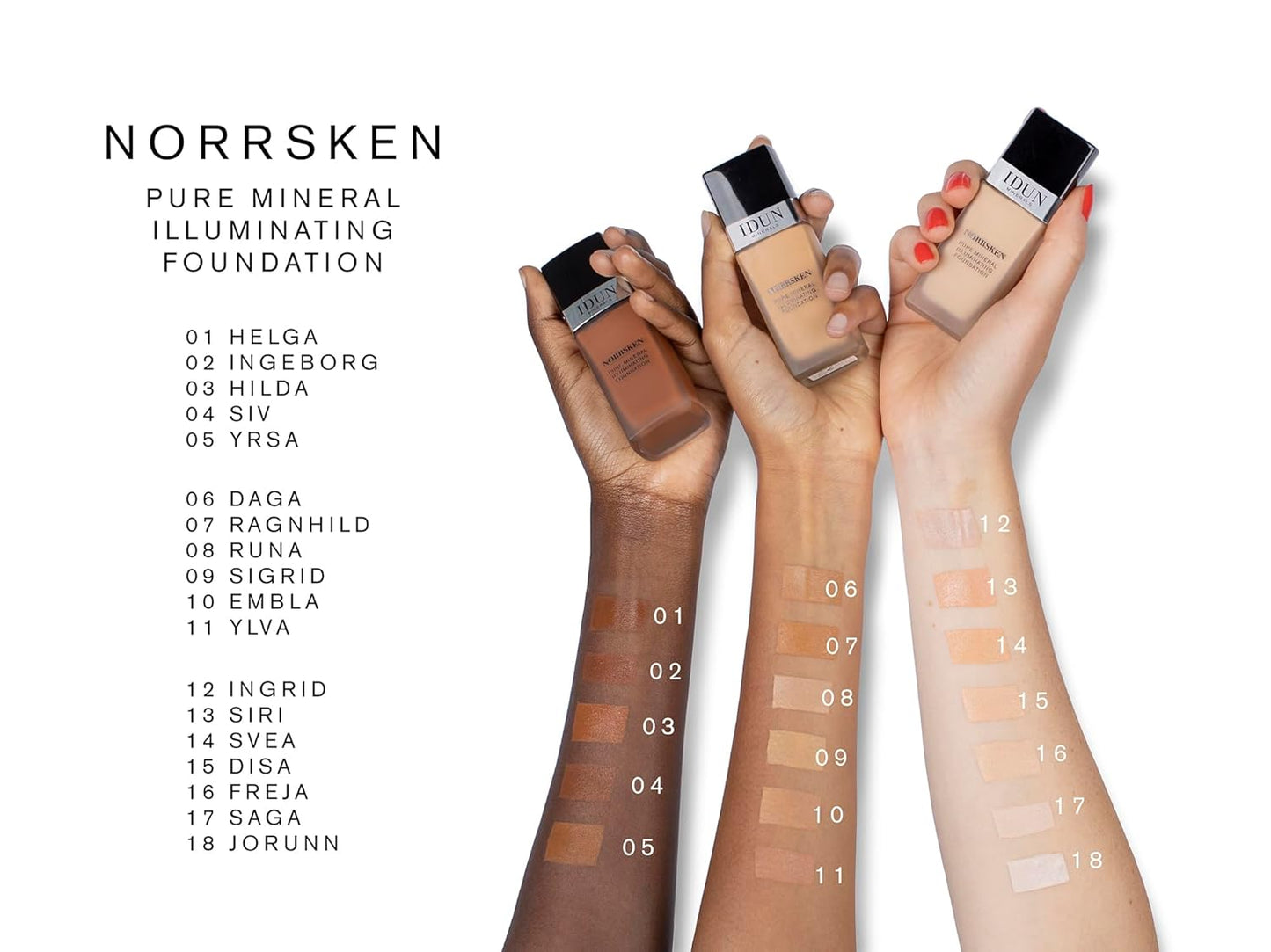 Liquid Norrsken Foundation - Silky Smooth Coverage - Luminous, Dewy Finish for Dry and Dull Skin - Water Resistant and Vegan Makeup - 209 Svea - Warm Medium - 1.01 oz