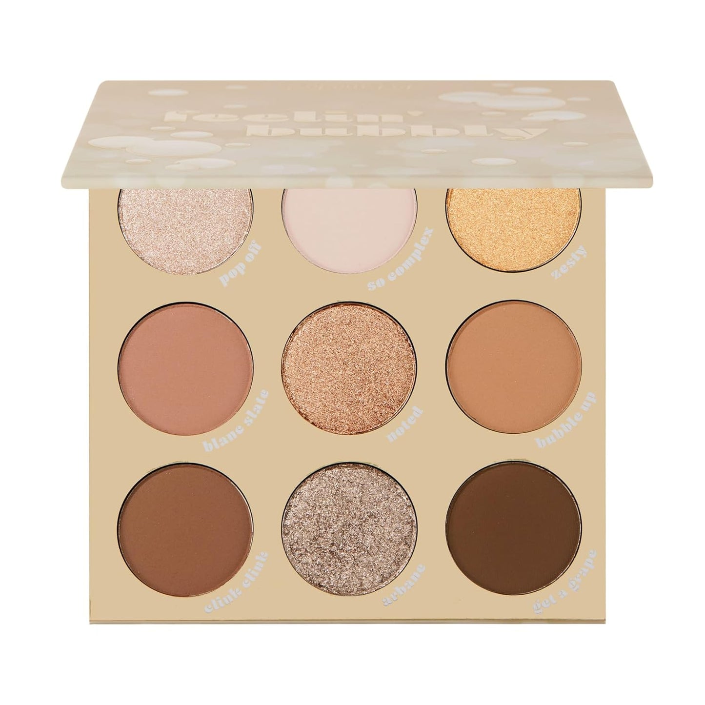 ColourPop Feelin' Bubbly Eyeshadow Palette - Brown & Gold Palette with Metallic and Matte Finishes - High-Pigment Eye Makeup with a Long-Wearing Formula (0.3 oz)