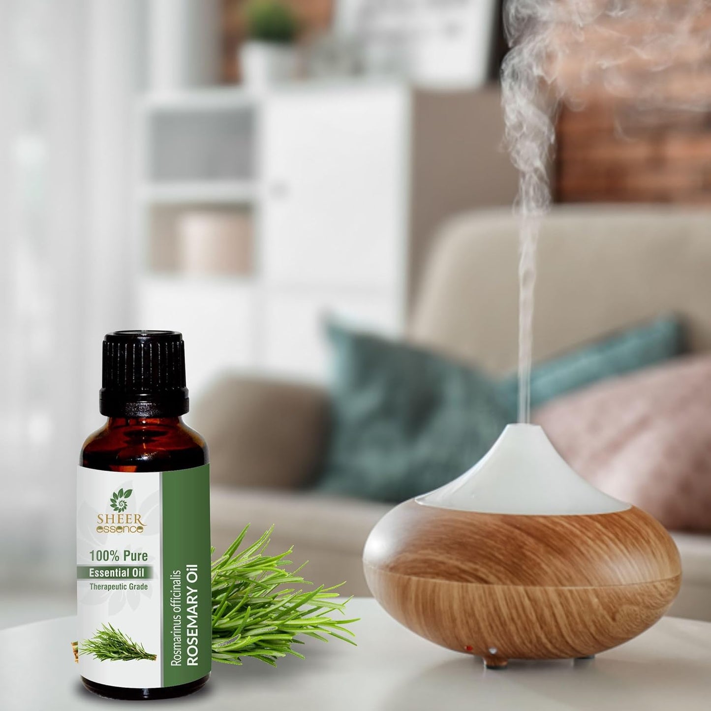 Rose Mary Oil -(Rosmarinus Officinalis)- Essential Oil 100% Pure Natural Undiluted Uncut Therapeutic Grade Oil 33.81 Fl.OZ