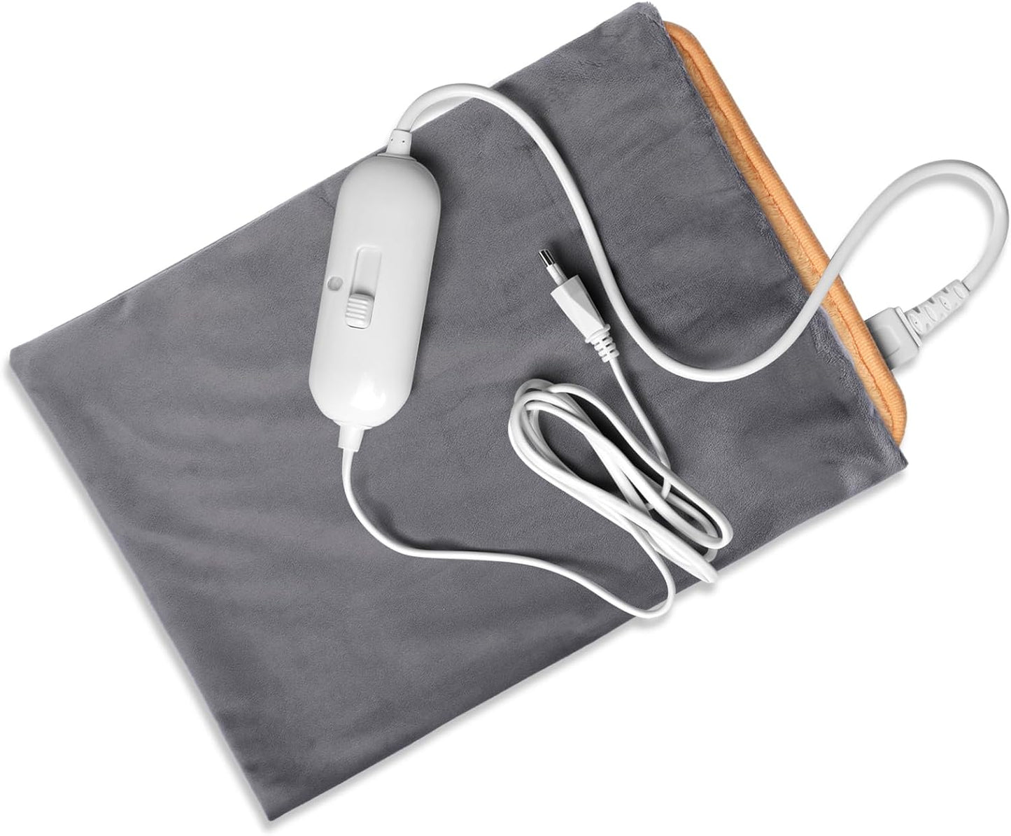 Mixweer Flannel Heating Pad Replacement Cover Soft Flannel Replacement Cover for Heating Pad or Pillow(Grey,12 x 15 Inches)