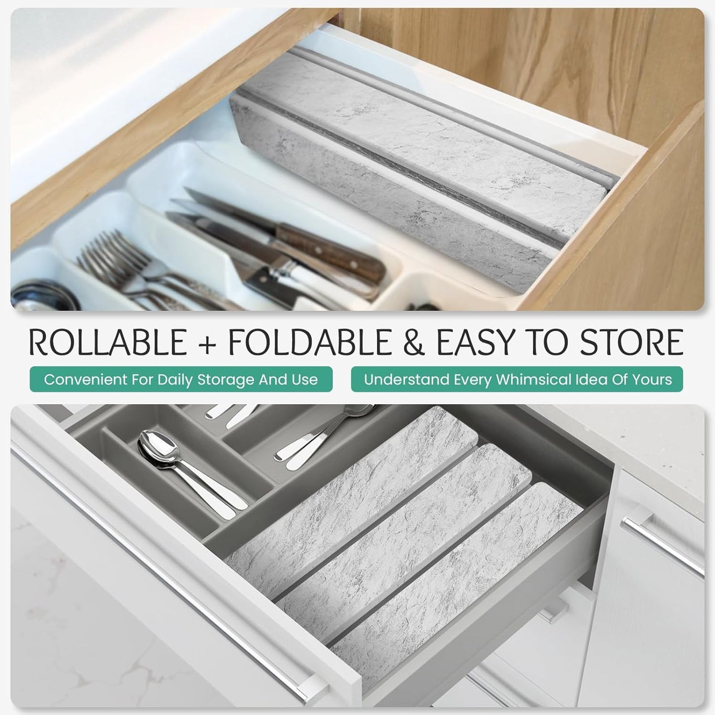 Stone Dish Drying Mat Collapsible Diatomaceous Earth Absorbent Mat Quick Dish Drying Pad Dish Rack Pad Match Any Counter to Multiple Usage for Kitchen,Bathroom