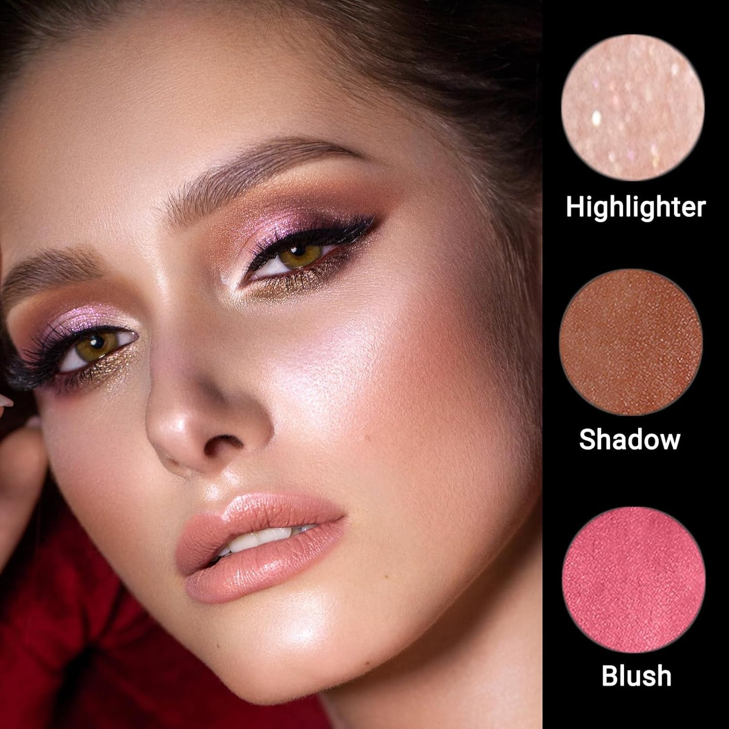 3pcs Face Contour Stick, Highlighter Stick Blush Stick Cream Contour Kit Makeup Set with Brush, Contouring Stick for Fair Skin, Concealer Stick Makeup Gift for Beginner Women Teen Girls