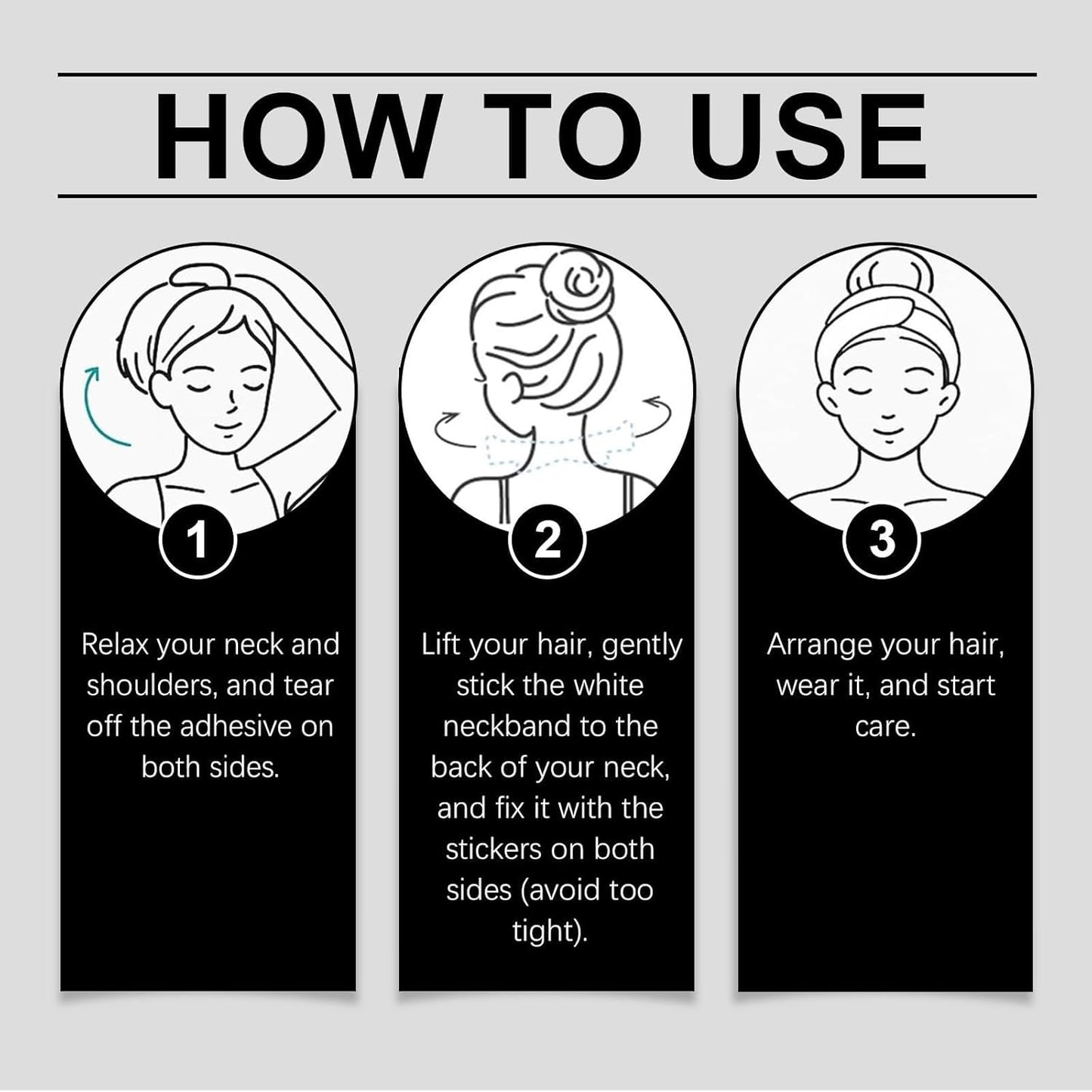 Neck Lift Tape-40 Neck Wrinkle Tape Instant Necktape Lift, Breathable Lift Strap Tightening Tapes for Necks Face Jaw Firming Neck Skin (m)