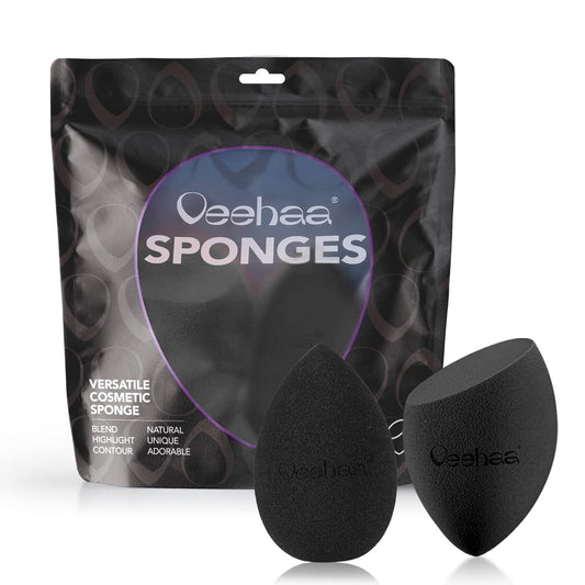 2PCS Makeup Sponge Set, Latex Free Makeup Blender for foundation, Makeup Sponges egg shaped, Makeup Sponges for all areas