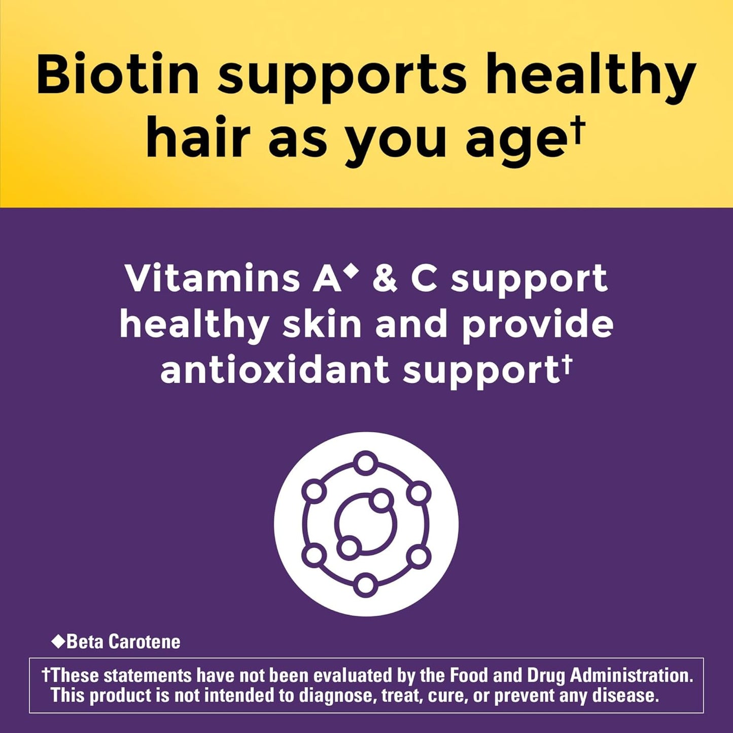 Nature Made Hair Growth Softgels with Lustriva, Biotin, Vitamin C & A, Support Healthy Hair as You Age, 30 Softgels, 30 Day Supply
