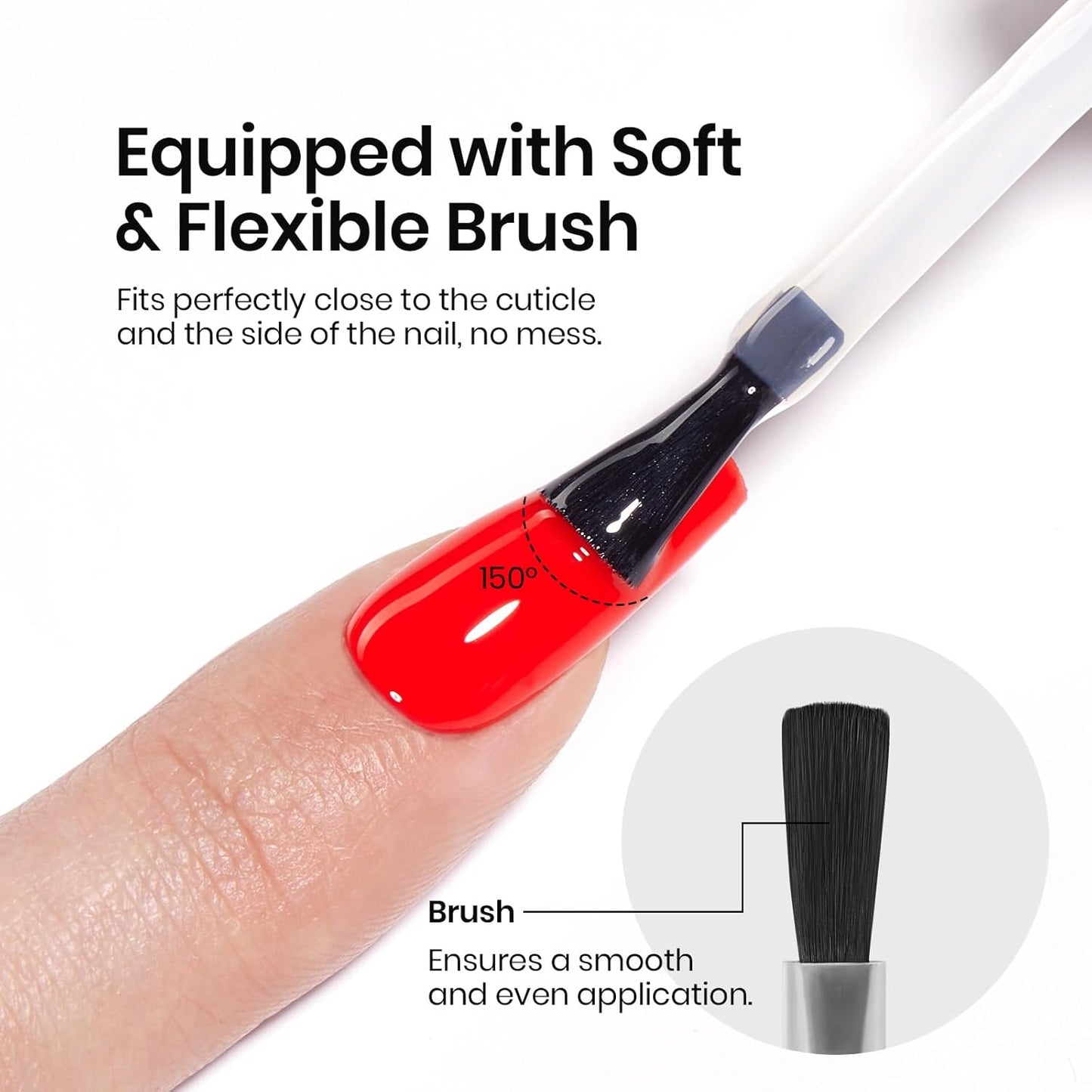 Beetles No Wipe Gel Top Coat, 15ml Top Coat Gel Nail Polish Clear Color Shine Finish and Long Lasting, Soak Off U v Nail Lamp Gift for Girls