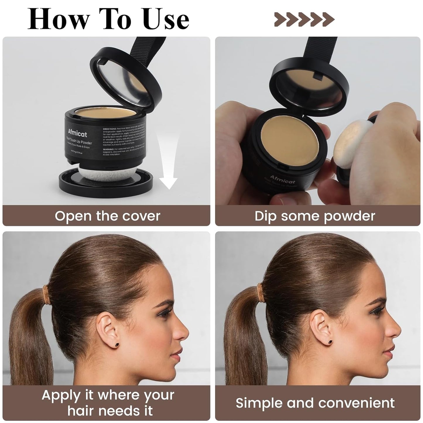 Instant Hairline Powder, Root Touch Up Hair Color for Gray Coverage and Thinning Hair, Root Cover Up Conceals Hair Loss & Bald Spots, Natural and Non-Greasy Hair Color for Women & Men, Medium Blonde