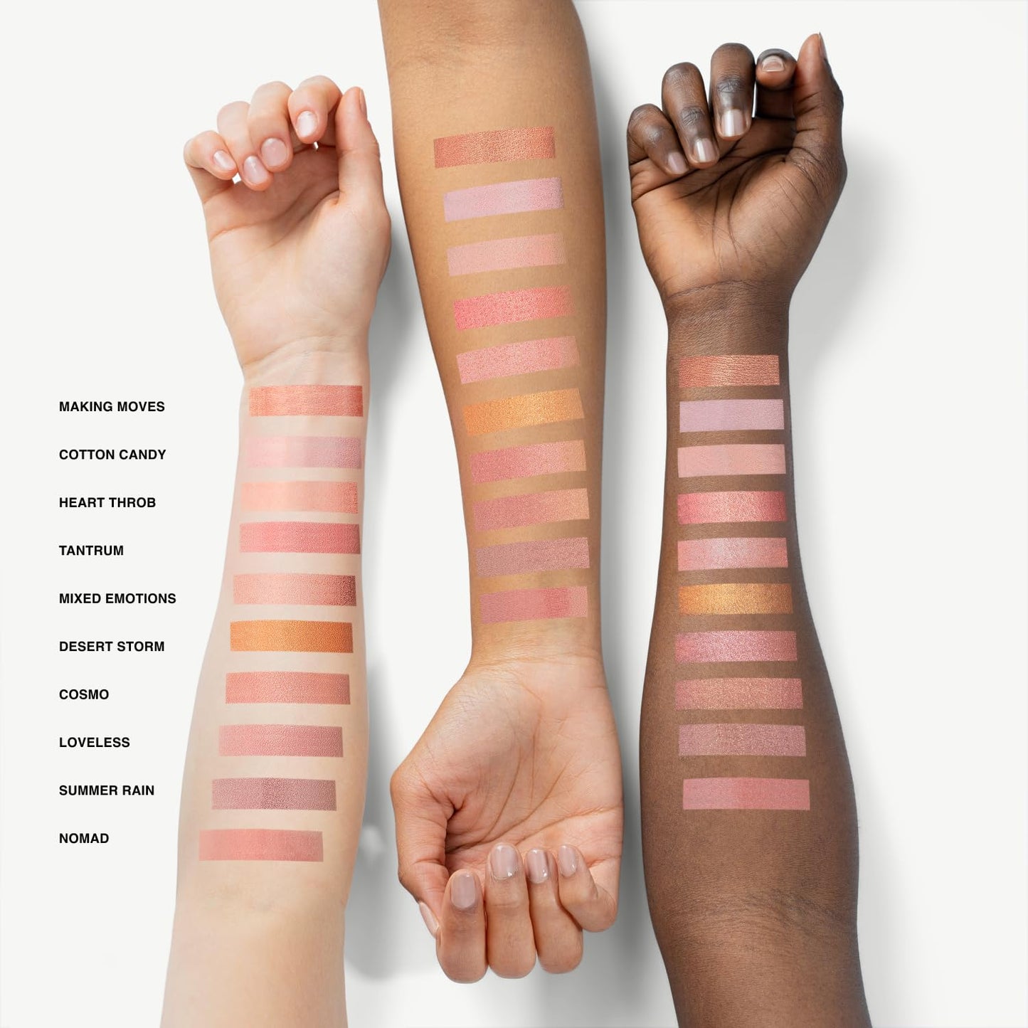 Makeup Powder Blusher - "Nomad" - 4g / 0.141 oz - Full Coverage, Natural Blush - Soft, Buildable Pink, Coral, Peach & Golden Hues - Matte & Shimmering Shades Gives Cheeks a Radiant Glow