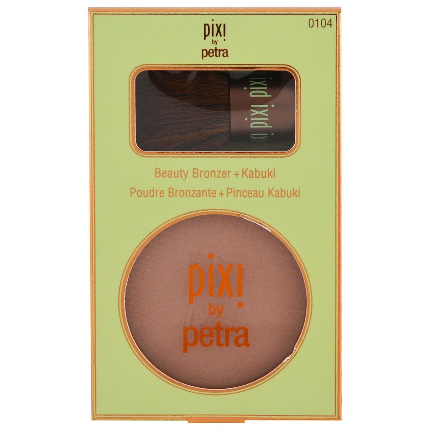 Pixi Beauty Bronzer + Kabuki | Hydrating, Silky Bronzing Powder with Included Brush | Perfectly Pigmented & Long-Wearing Bronzer | For Natural Warmth & Luminosity | Subtly Suntouched | 0.4 oz/10.2 g