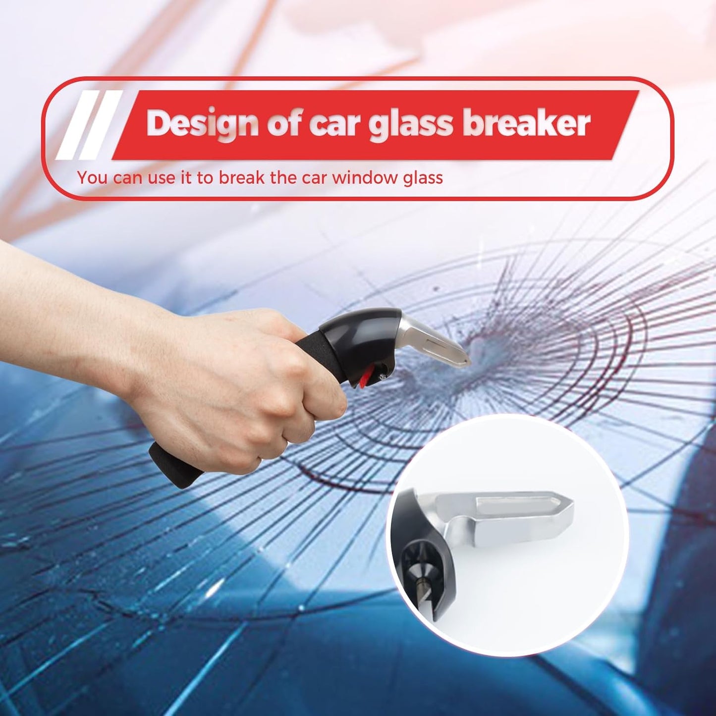 Car Handle Assist for Elderly Car Door Handle, Mobility Car Assist Transfer Support Handle, Multifunction Automotive Grab Handles, Aids for Disabled and Elderly（1Pack, Red）