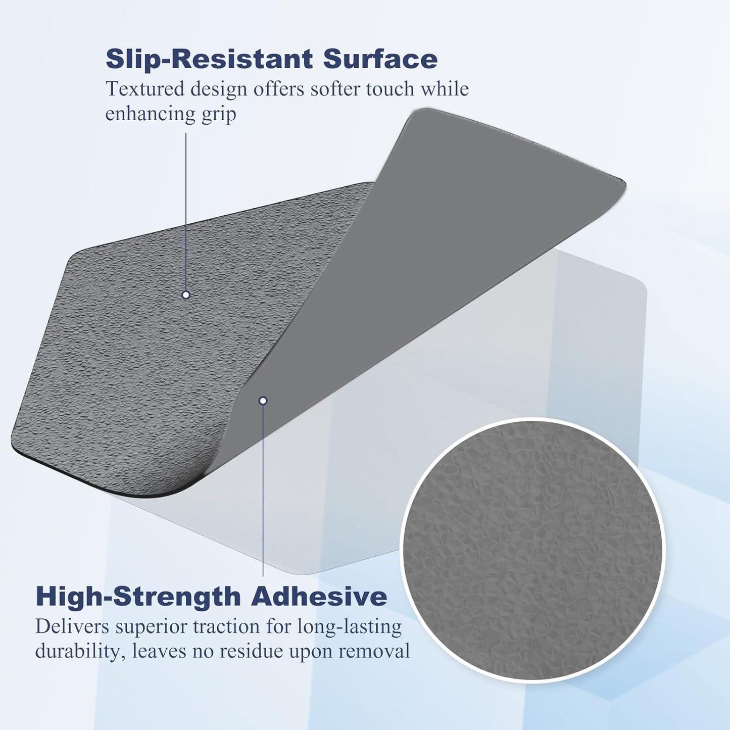 28 PCS Shower Floor Non Slip Stickers with Strong Adhesive, Invisible & Durable Anti Slip Shower Stickers with Scraper for Bath Tub, Pools and Stairs(Grey,Hexagon)