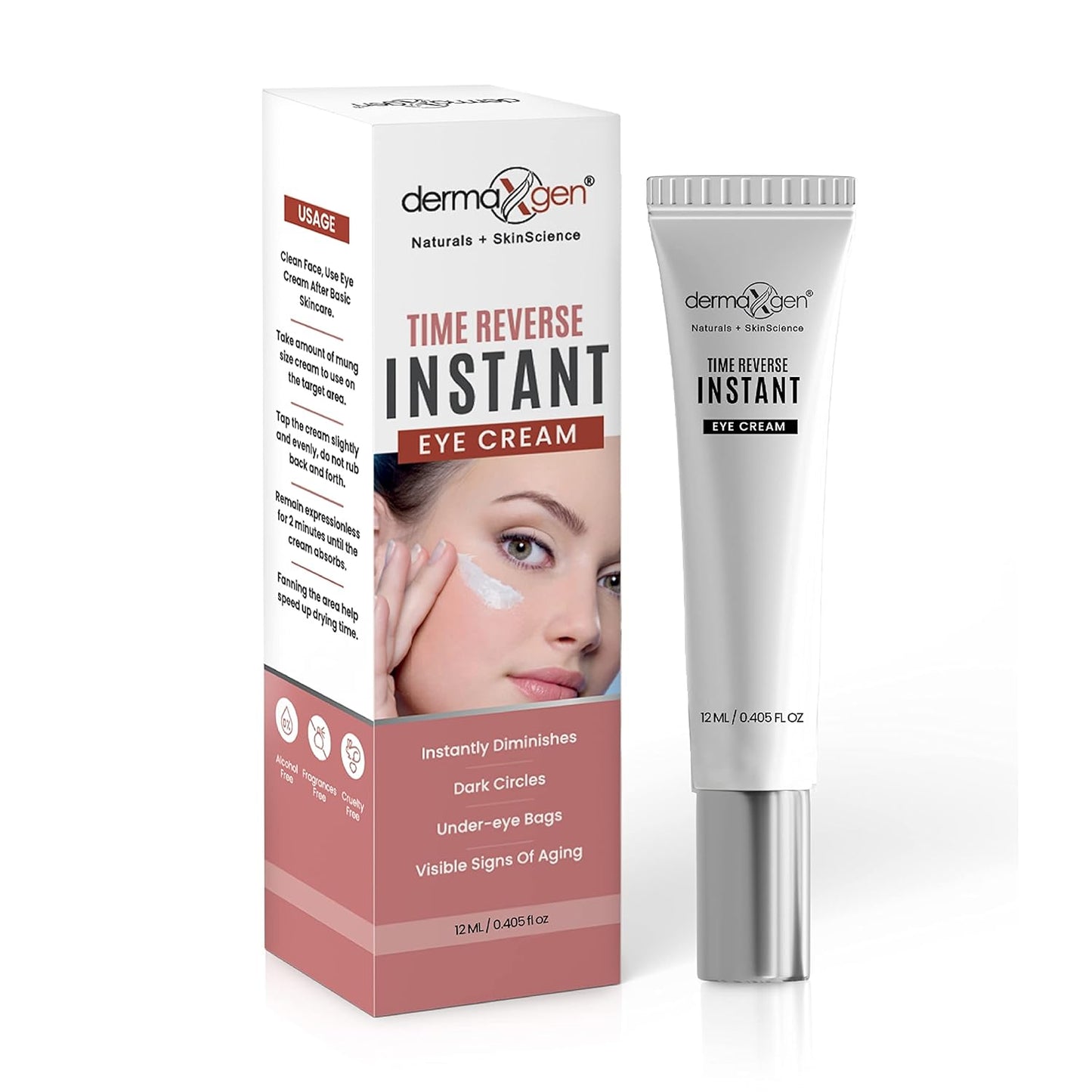 Instant Eyelift Cream Time Reverse Treatment For Dark Circles, Puffy Eyes, & Wrinkles Anti Aging Serum Reduces Under Eye Bags, Wrinkles, Dark Circles, Fine Lines & Crow's Feet Instantly - 12