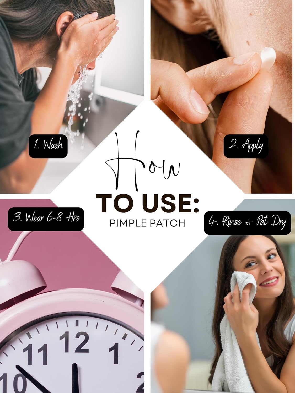 Acne Patch Ultra Thin Invisible Spot Cover- Fast Acting Hydrocolloid Pimple Patch with Salicylic Acid, Centella Asiatica & Tea Tree Oil- 72 Ct. Effective Treatment Absorbs Zits and Blemishes