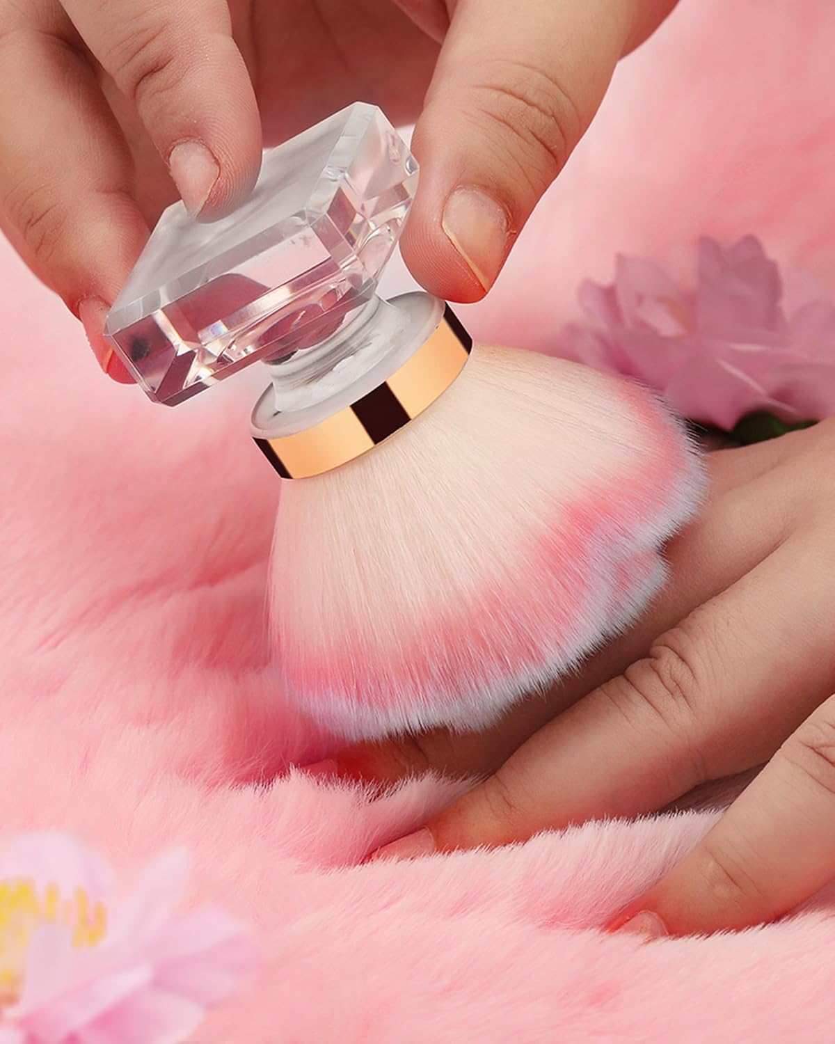 Rolybag Nail Dust Brush Dust Powder Remover Brush Nail Art Dust Cleaner Brush Fluffy Brush for Nail Dust, Makeup Brushes, Dust Brush for Nail Art Tools