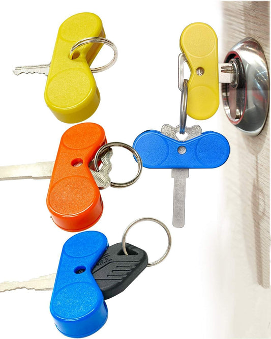 Key Turner Aid, BUMOVE Easier to Grip and Turn Keys Aid for People with Arthritis or a Weakened Grip and Colors are Easy to Distinguish (3 Pack)