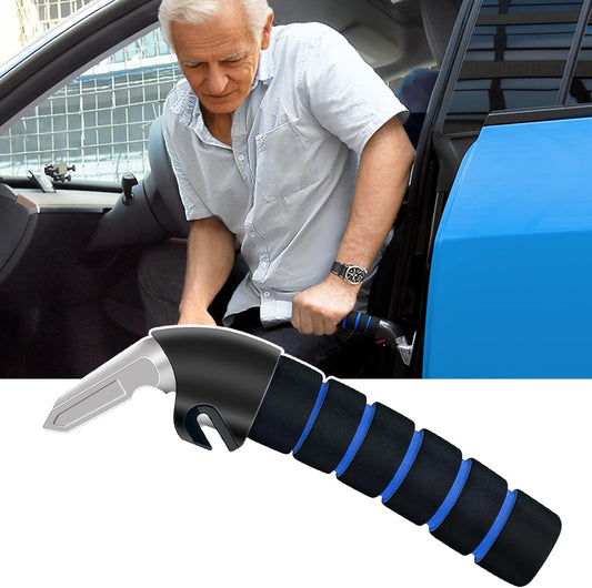 Car Handle Assist for Elderly Car Door Handle, Mobility Car Assist Transfer Support Handle, Multifunction Automotive Grab Handles, Aids for Disabled and Elderly（1Pack, Blue）