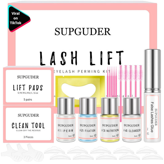 2025 Lash Lift kit Eyelash perm kit,SUPGUDER Professional Eyelash Curling Lash Extension Set,Lash Lifting Tools Suitable for Salon