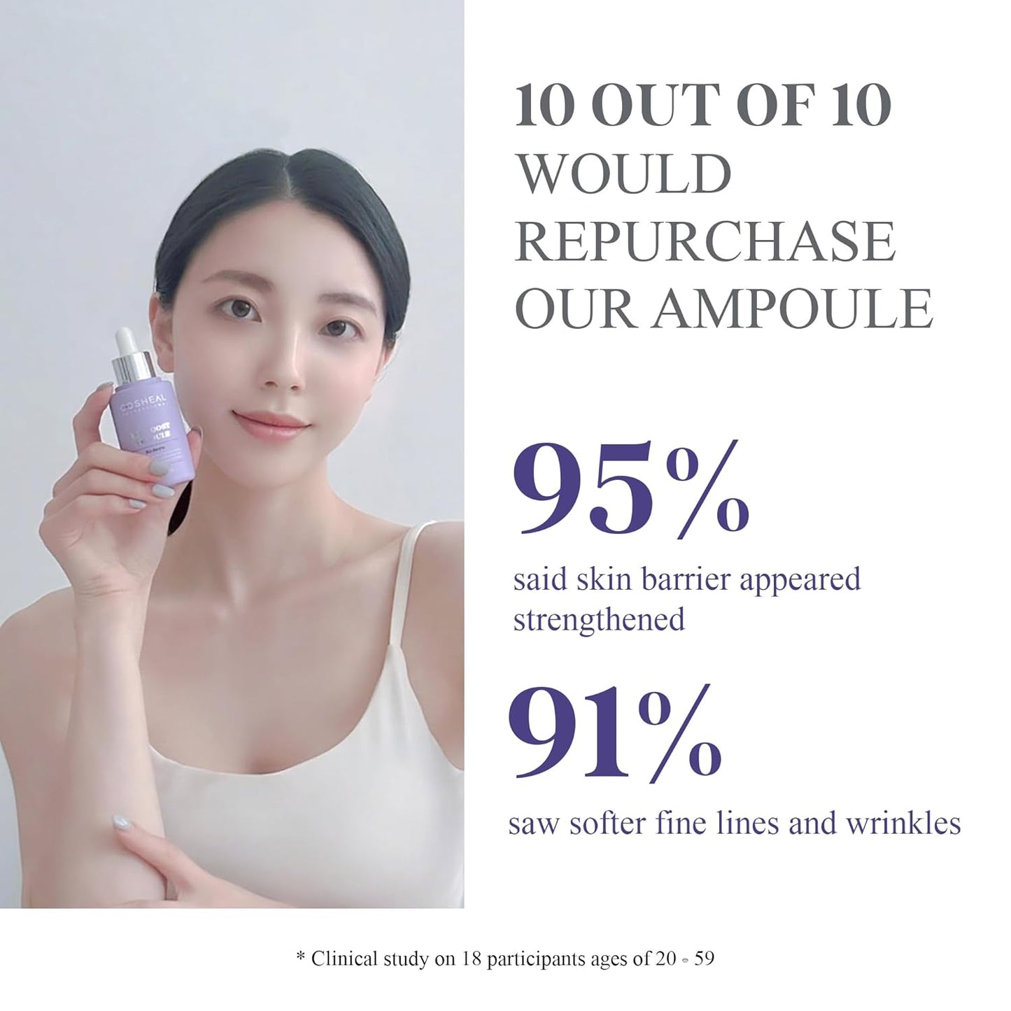 EGF Boost Ampoule 1.52 fl oz, Skin-Firming Anti-Aging Serum with Peptide & Amino Acid Complex, Boosts Elasticity & Fibroblast Activity, Wrinkle Care, Korean Skin care