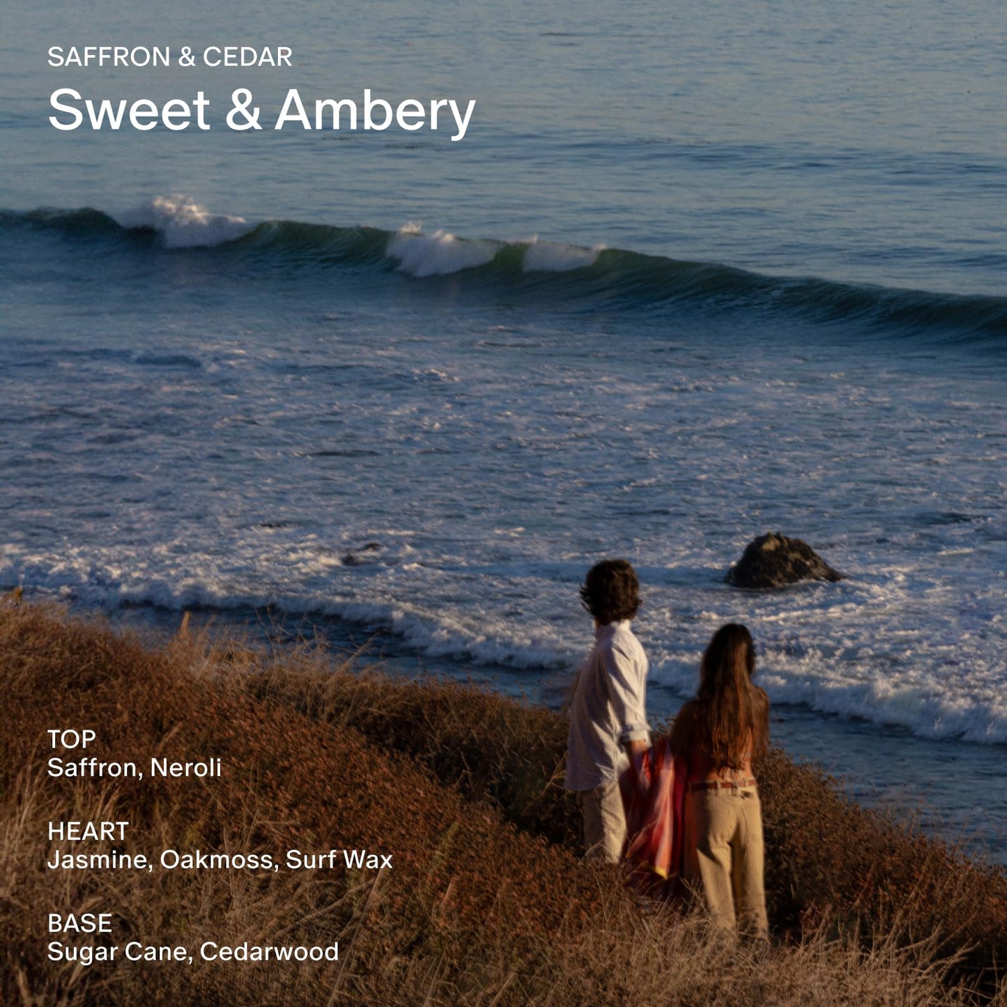 Salt & Stone Body Mist, Saffron & Cedar Scent, Skincare Infused Perfume Hair & Body Spray for Women and Men, Hydrating Fragrance with Glycerin and Red Algae, Vegan, Cruelty Free, 3.4 fl oz