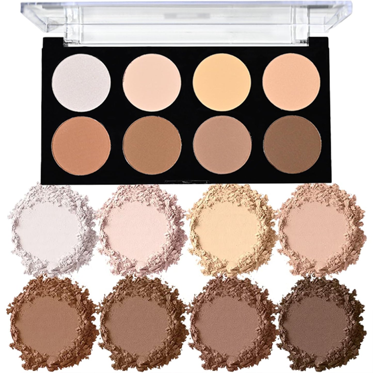 Makeup Highlight & Contour Pro Palette Lightweight Blendable Long Lasting Waterproof Non-Smudge Natural Makeup Contour