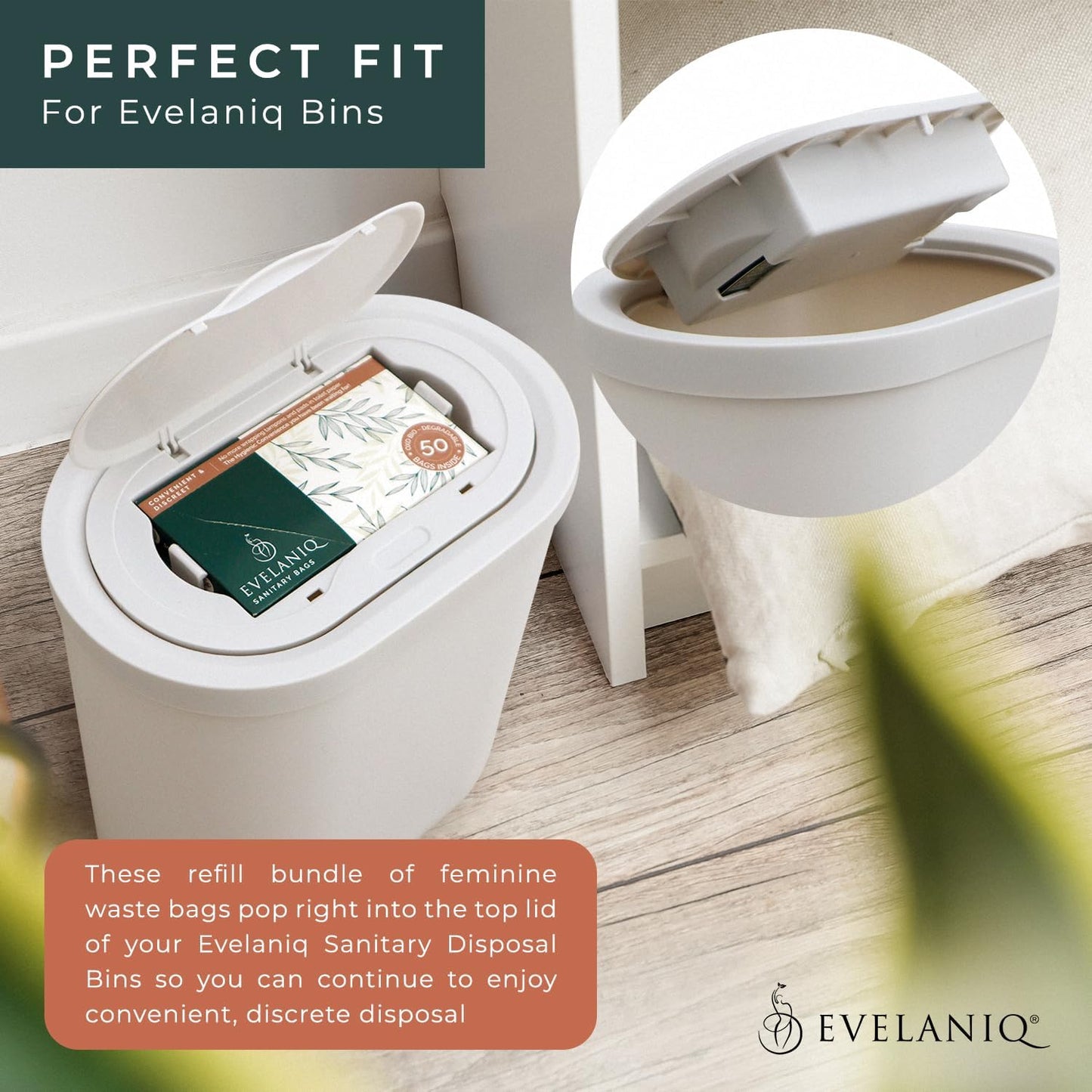 Sanitary Napkin Disposal Bags (150 Count). Private, Leak & Odor Proof Tampon & Pad Disposal Bags