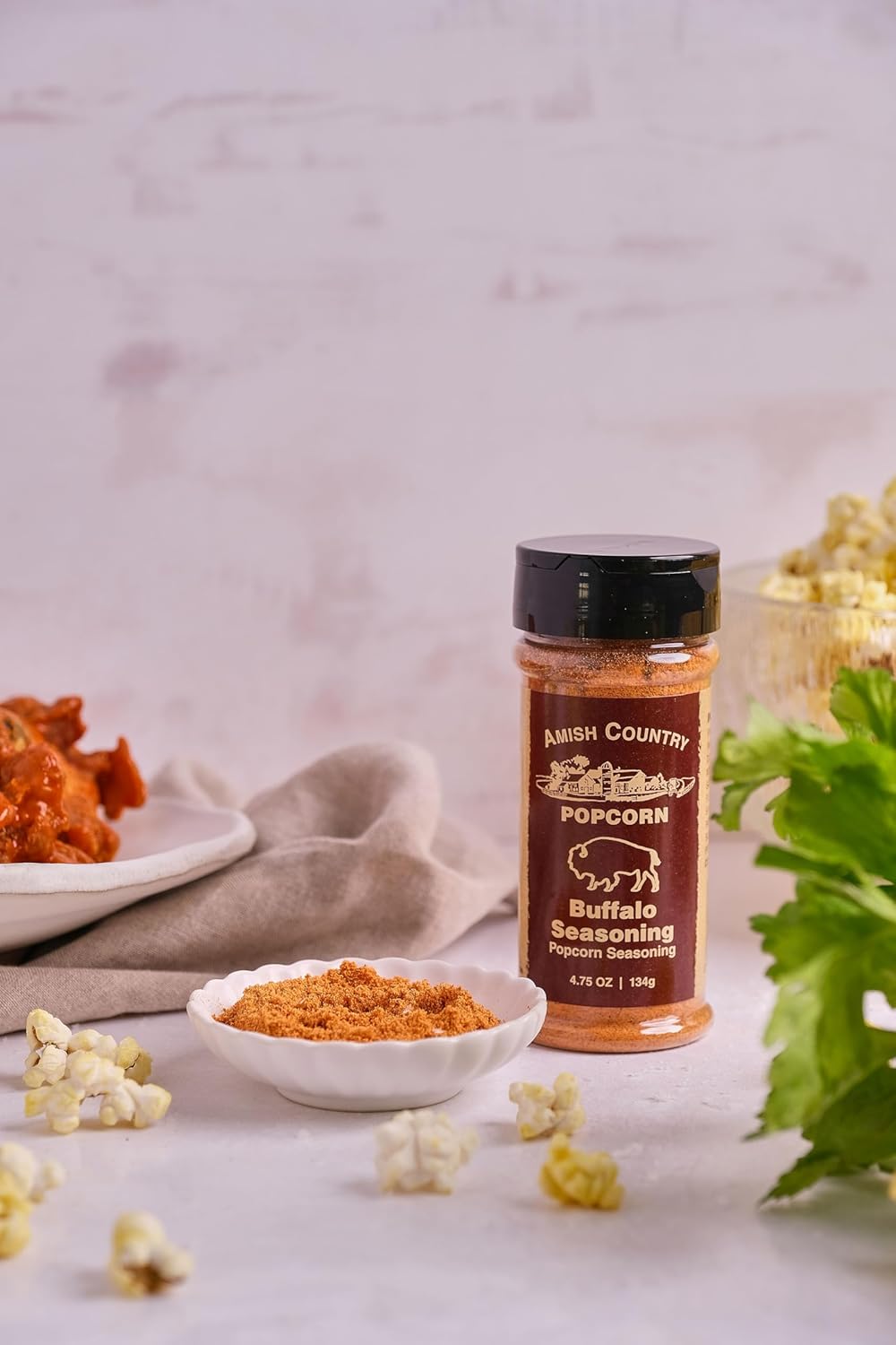 Amish Country Popcorn | Buffalo Flavor Popcorn Seasoning - 4.75 oz | Old Fashioned, Non-GMO and Gluten Free