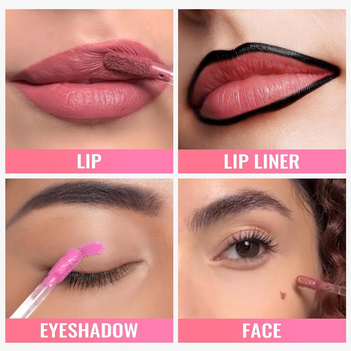 Oulac Matte Liquid Pink Lipstick for Women, Long Lasting Lipstick Waterproof Lip Stain, No Transfer, Creamy High Pigmented Formula with Rose Oil, Vegan & Cruelty-Free, Rose Pink M10