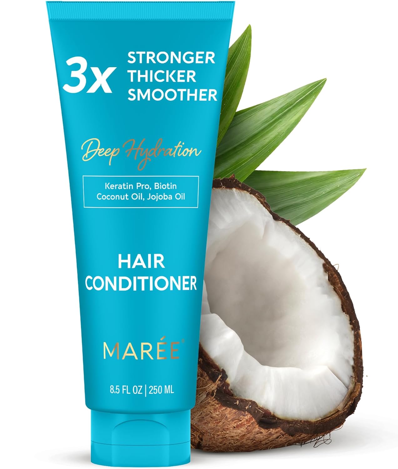 MAREE Hair Conditioner for Women and Men - Hydrating Moisturizing Color Safe Deep Conditioner For Curly Hair - Dry Damaged Color Treated Fine - Hair Care Mask Mens Acondicionador Para Cabello Rizado