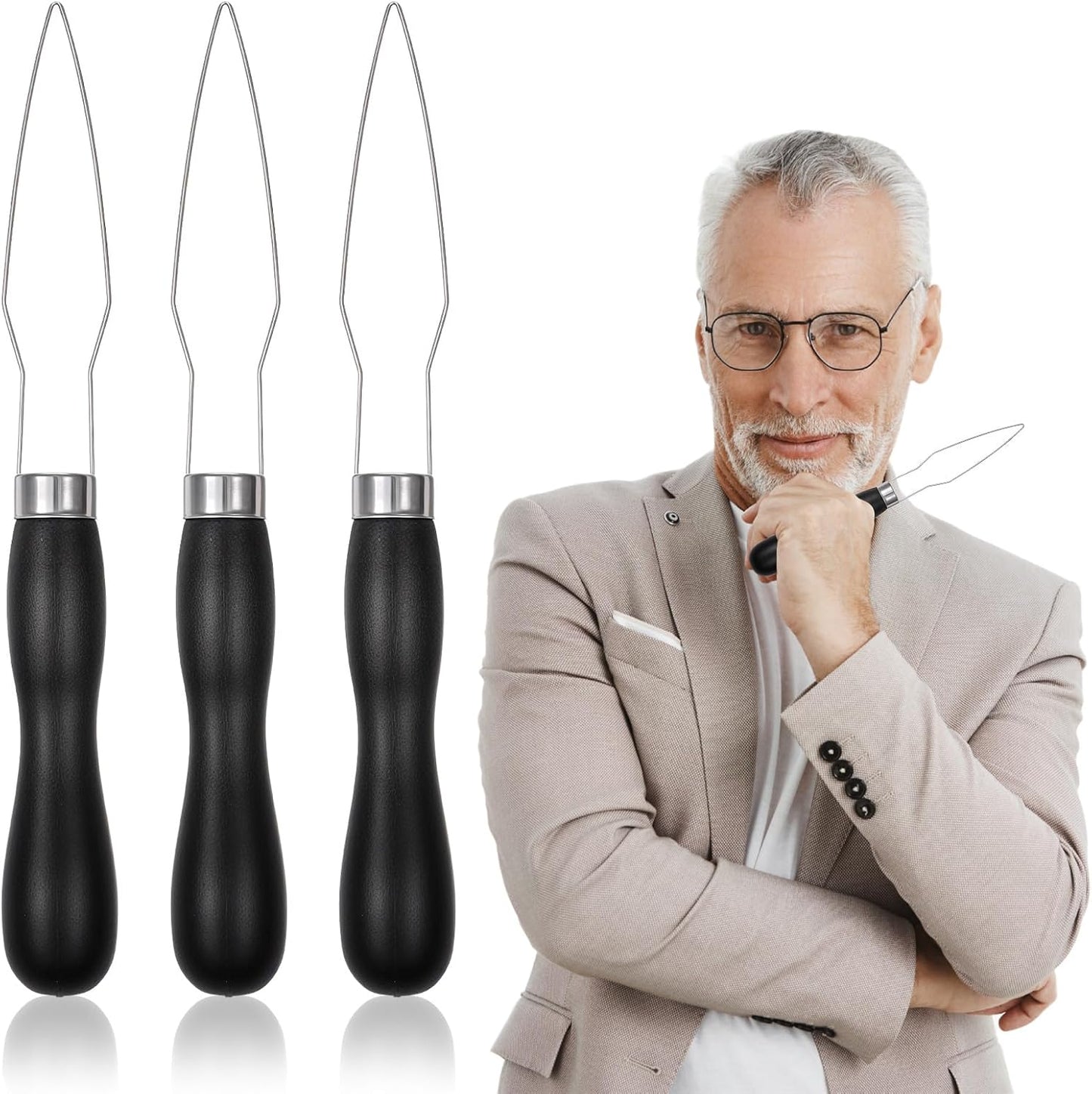 3pcs Button Hook and Zipper Pull Helper, One Hand Button Assist Device Dressing Aid Tool Button Helper Tool for Elderly Seniors Disabled Men and Women Arthritis & Limited Dexterity