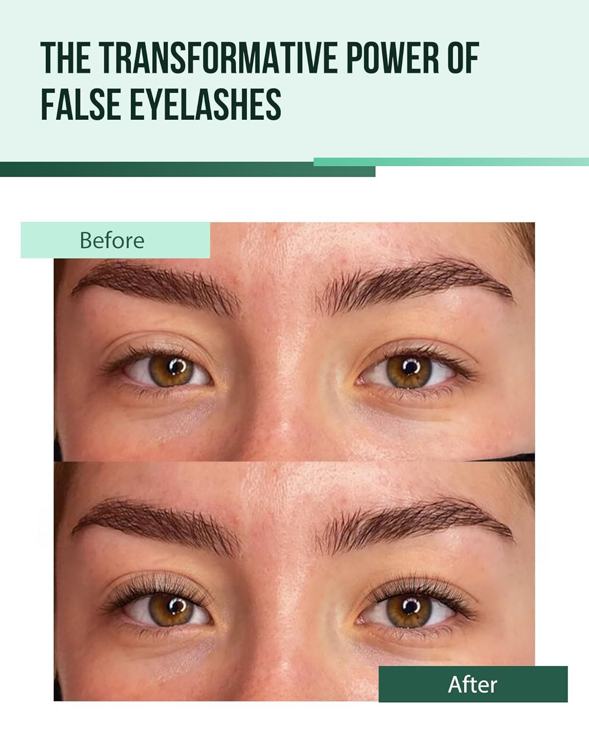 Natural Lashes Wispy False Eyelashes Natural Fake Lashes Fluffy Mink Lashes Short Strip Lashes Pack 7 Pairs