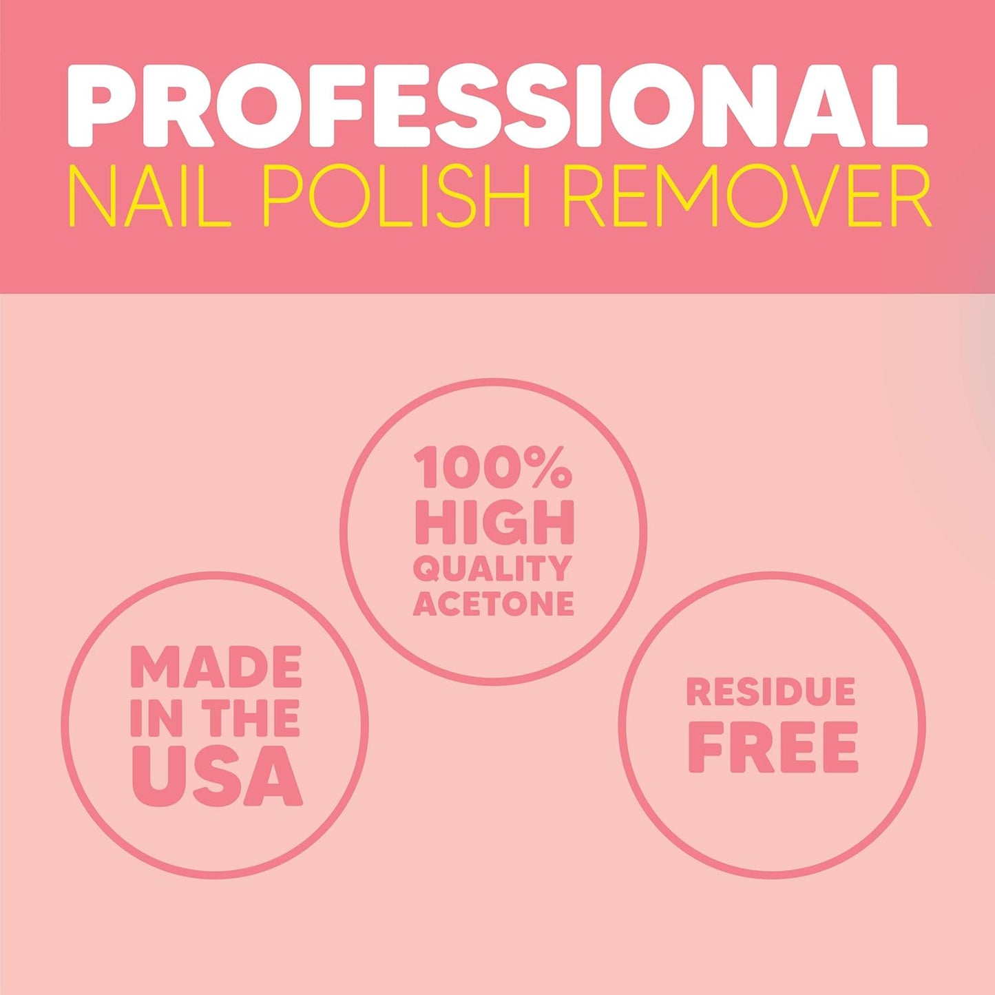 Onyx Professional Nail Polish Remover Kit with 7 inch Nail File, Lavender Scent, Made in USA, 16 fl oz - Moisturizing Formula Gel Polish Remover, Acetone-based, Enhanced with Vitamin E, Grape Seed Oil